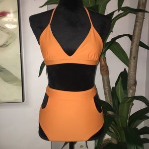 Orange Swimwear Set